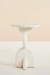 Anthropologie Statuette Side Table In White