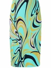 EMILIO PUCCI ONDE PRINT KNITTED MIDI SKIRT