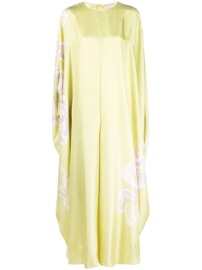 Pucci Farfalle-print Jumpsuit In Green