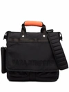 PARAJUMPERS EMBROIDERED-LOGO BRIEFCASE