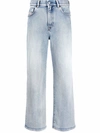 Diesel Straight-leg Low-rise Denim Jeans In Blue