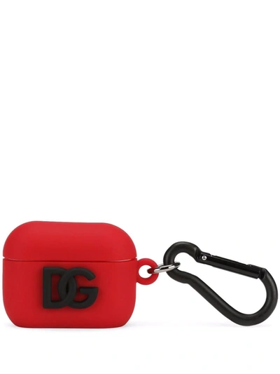 Dolce & Gabbana Silicone Airpods Pro Case In Red