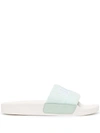 Senso Elly Embroidered-logo Slides In Green