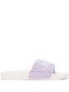 Senso Elly Logo Embroidered-slides In Purple