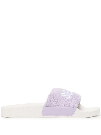 Senso Elly Logo Embroidered-slides In Purple
