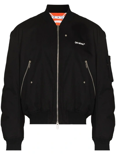 Off-white Jackets In Black Blac