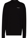 Off-white Caravaggio Arrow Print Long-sleeve T-shirt In Black