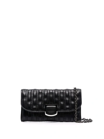 Longchamp Brioche Foldover Wallet In Black