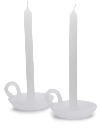 Lex Pott Set Of 2 Tallow Candles In White