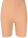 Jil Sander High Waist Cycling Shorts In Neutrals