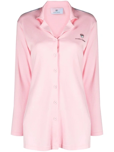 Chiara Ferragni Logo-tape Pyjamas In Pink