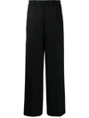 Off-white Black Zip Detail Tailored Trousers In Black
