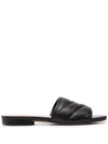 Pinko Quilted Nappa Leather Molly Mules In Black