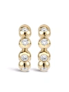 PRAGNELL 18KT YELLOW GOLD BOHEMIA DIAMOND HOOP EARRINGS