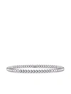 Pragnell 18kt White Gold Bohemia Diamond Bangle In Silver