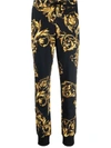 Versace Jeans Couture Regalia Baroque Print Track Pants In Black
