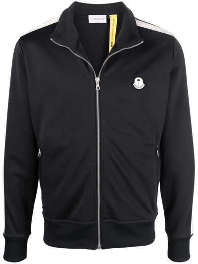 Palm Angels X Moncler Track Jacket In Black