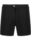 Tom Ford Black Swimsuit With Buckle On The Front In Tech Fabric Man In Black