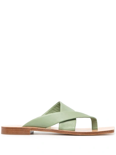 Senso Gretel I Leather Sandals In Green