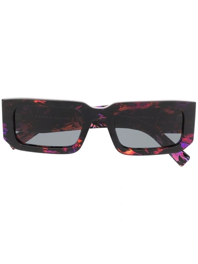 Prada Tortoiseshell-effect Sunglasses In Orange