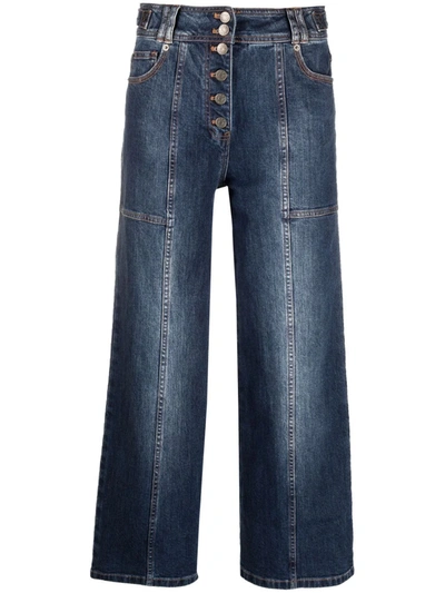 Ulla Johnson Billie High-rise Wide-leg Jeans In Blue
