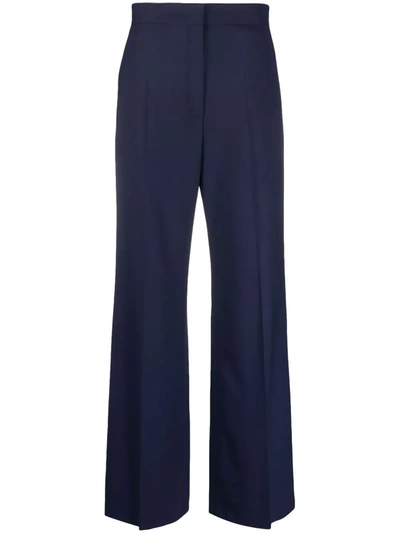 Ps By Paul Smith High-waisted Tailored Trousers In Navy