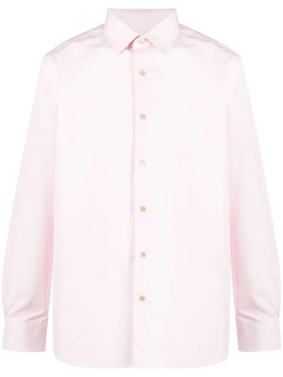 Paul Smith Long-sleeve Cotton Shirt In 21