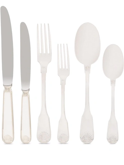 Dolce & Gabbana 6 Piece Cutlery Set In U0002 Argento