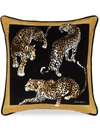 DOLCE & GABBANA SMALL LEOPARDO-PRINT VELVET CUSHION