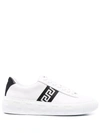 Versace Sneakers In White Leather In White