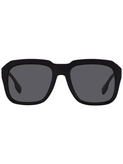 Burberry Eyewear Be4350 Square-frame Sunglasses In Black