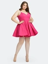 Mac Duggal Women's Plus Fit-&-flare Dress In Hot Pink