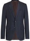 ERMENEGILDO ZEGNA NOTCH LAPEL SINGLE-BREASTED BLAZER