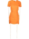 STELLA MCCARTNEY RUCHED FITTED DRESS