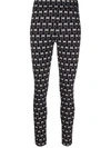 PINKO LOVE BIRD PRINT LEGGINGS