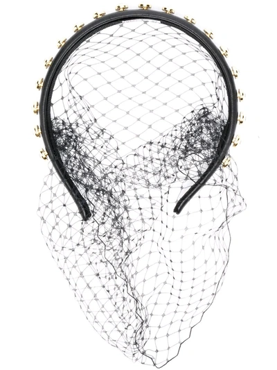 Redv Crystal-embellished Headband In Black