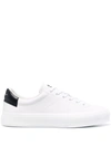 Givenchy City Court Lace-up Sneakers In White