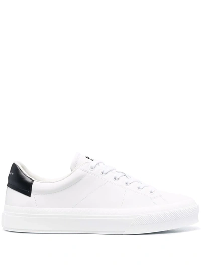 Givenchy City Court Lace-up Trainers In White