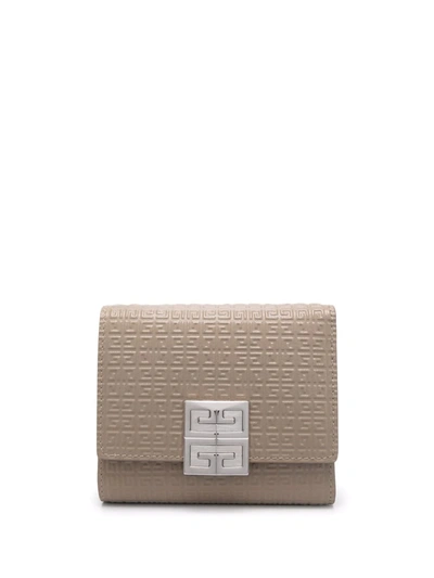 Givenchy 4g Trifold Wallet In Neutrals
