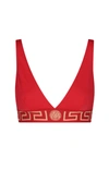 Versace Swim Bikini Lycra Vita Recycled New Logo Top A1203-red