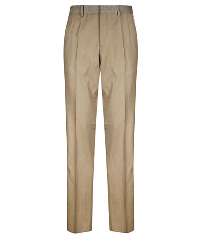 Burberry Wool Cashmere And Linen English Fit Tailored Trousers, Brand Size 48 (waist Size 32.7'') In N,a