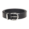 Isabel Marant Buckled Leather Belt In Black Silver
