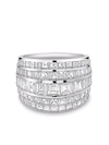 Pragnell Platinum Manhattan Classic Diamond Ring In Silver