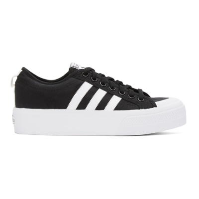 Adidas Originals Black And White Nizza Sneakers