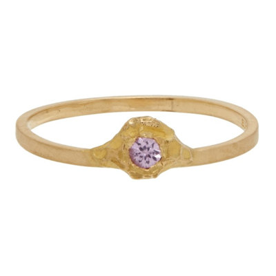 Elhanati Gold & Pink Sapphire Palmira Ring