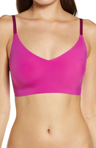 True & Co. True Body Triangle Convertible Strap Bralette In Purple Thistle