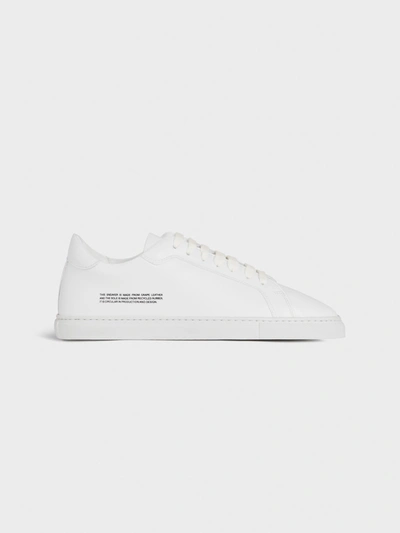 Pangaia Women's Text-print Grape-leather And Recycled-rubber Trainers In Off-white