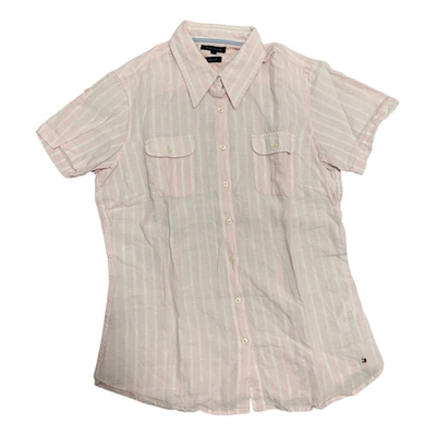 Pre-owned Tommy Hilfiger Linen Shirt In Pink