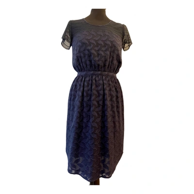 Pre-owned Paul Smith Silk Mid-length Dress In Blue