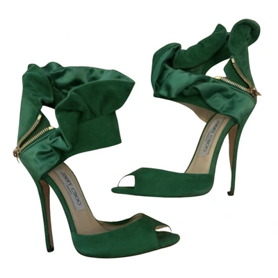 Pre-owned Jimmy Choo Leather Sandals In Green